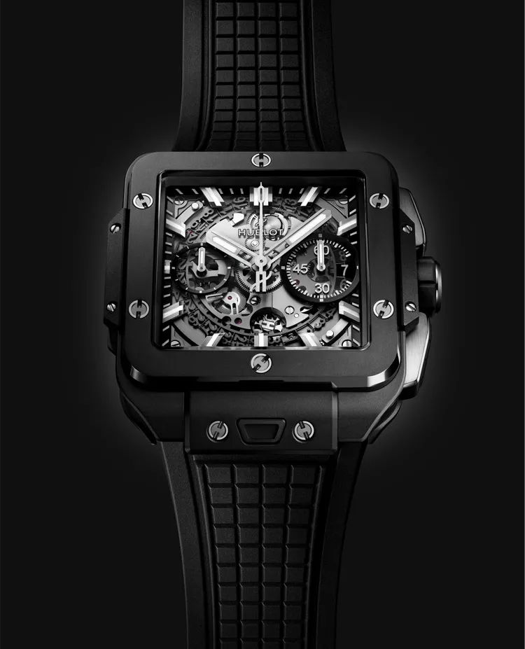 Ceasuri barbati - Ceas Hublot Square Bang Unico Black Magic 821.CI.0170.RX, cellini.ro