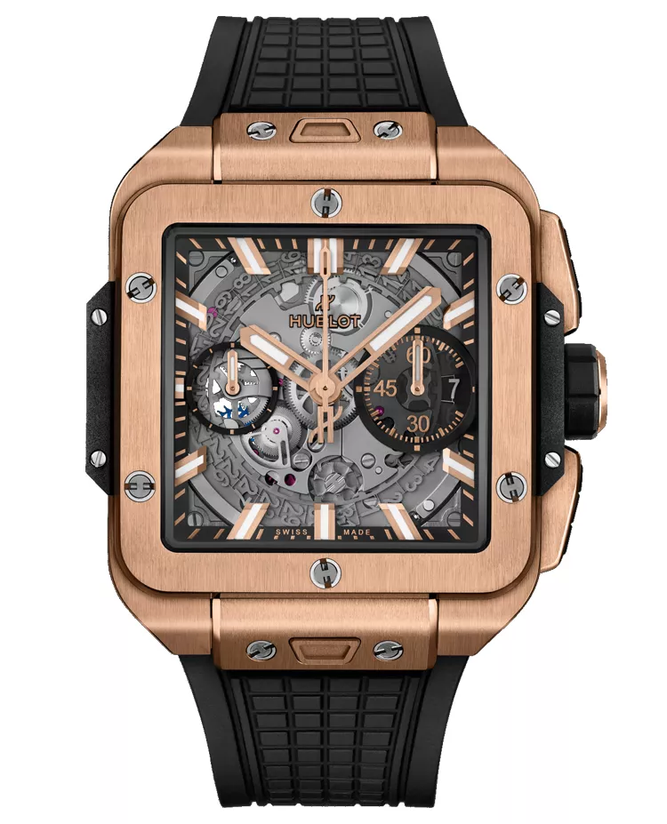 Ceasuri barbati - Ceas Hublot Square Bang Unico King Gold 821.OX.0180.RX, cellini.ro