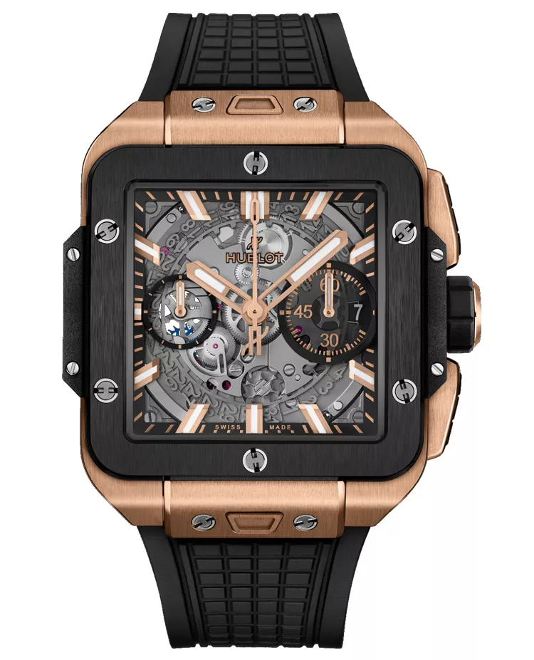 Ceas Hublot Square Bang Unico King Gold Ceramic 821.OM.0180.RX