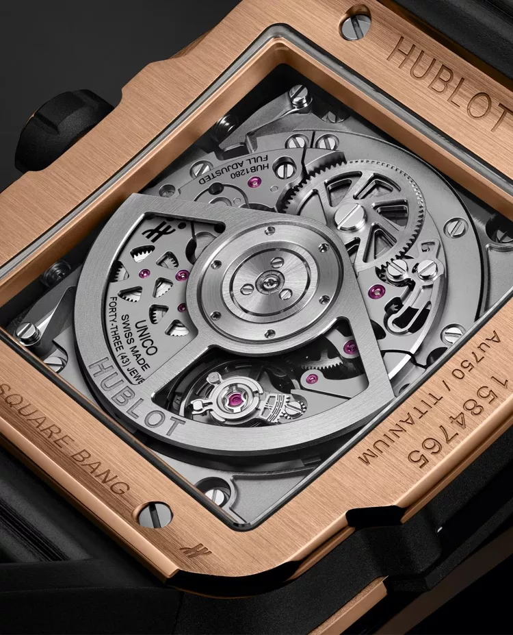 Ceas Hublot Square Bang Unico King Gold Ceramic 821.OM.0180.RX