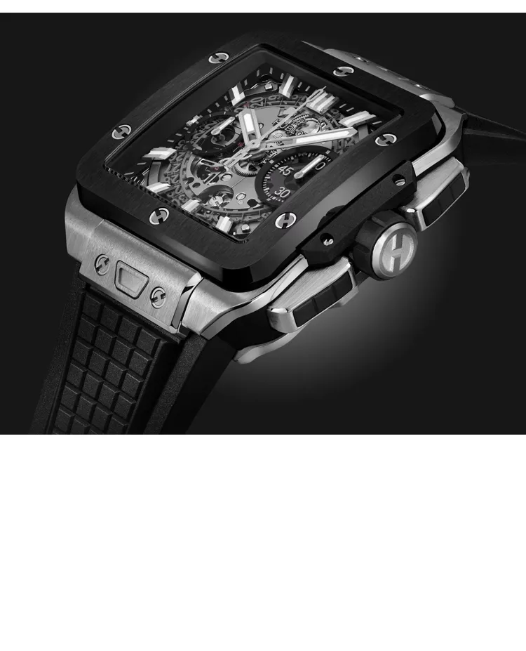 Ceas Hublot Square Bang Unico Titanium Ceramic 821.NM.0170.RX