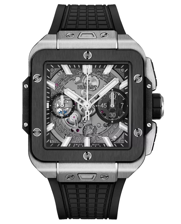 Ceas Hublot Square Bang Unico Titanium Ceramic 821.NM.0170.RX