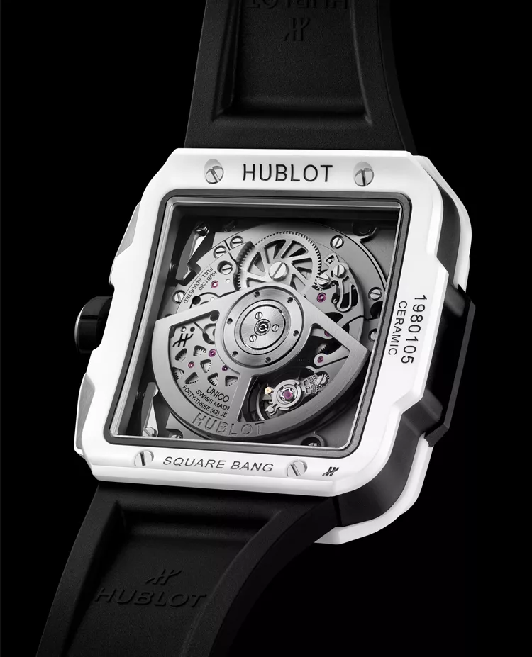 Ceas Hublot Square Bang Unico White Ceramic 821.HX.0170.RX