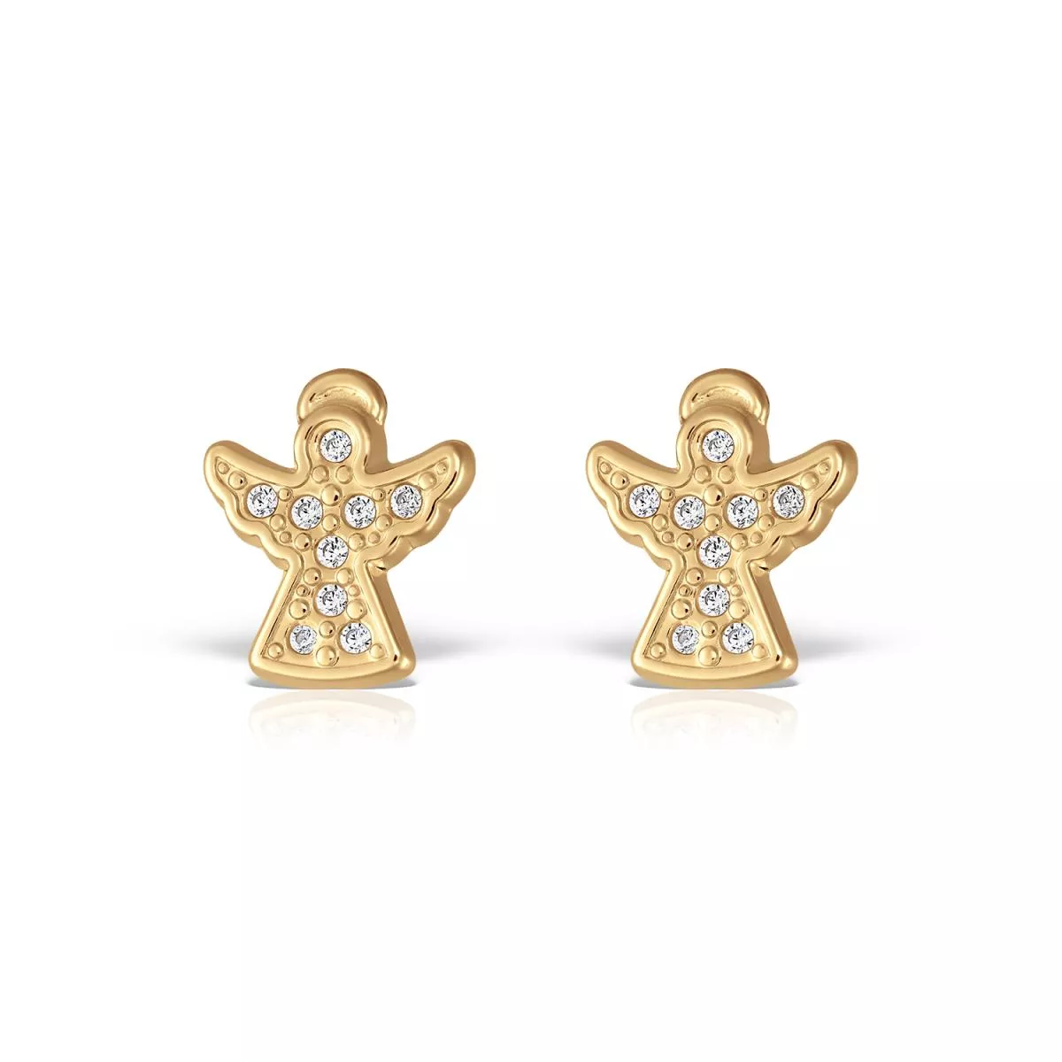 Cercei - Cercei Bambini Preziosi, din aur galben de 18K, cellini.ro