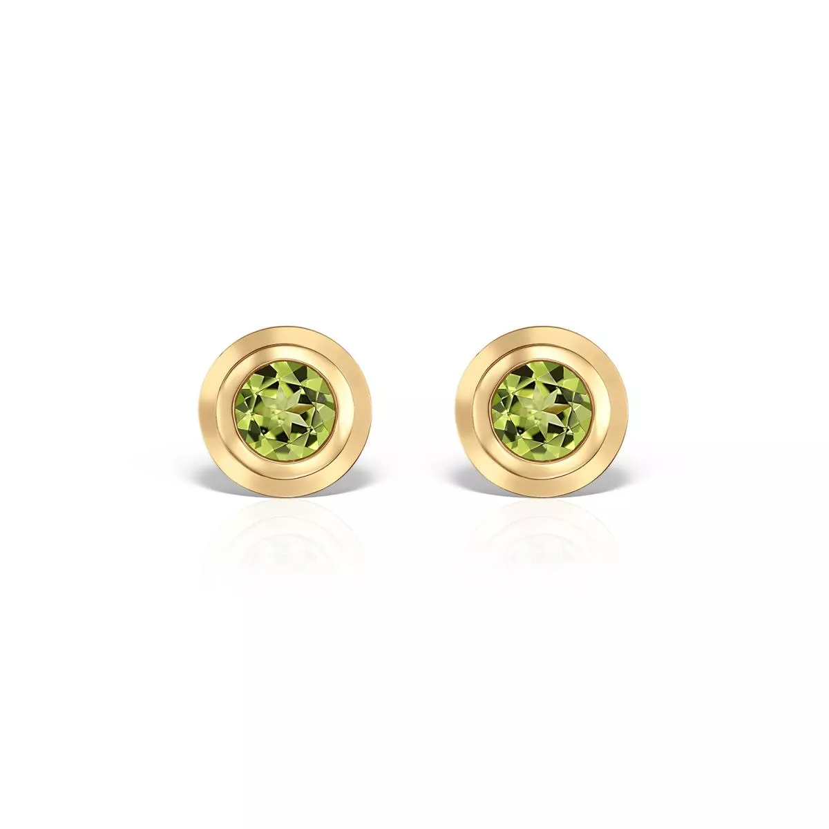 Cercei - Cercei Eva Nobile cu peridot,din aur galben de 18K, cellini.ro