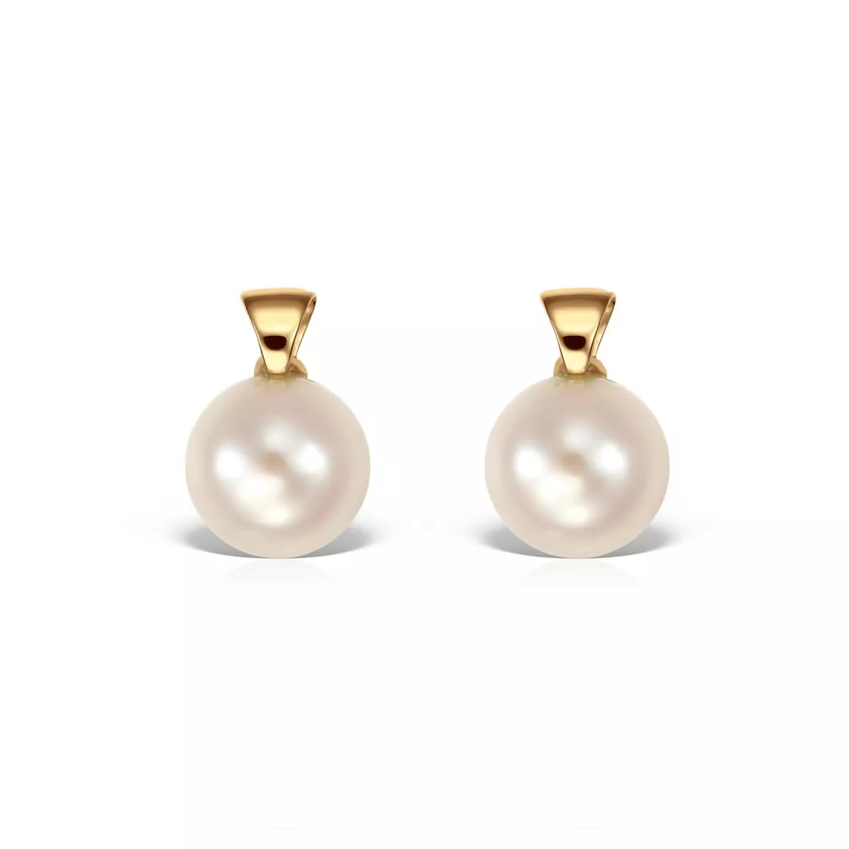 Cercei - Cercei Eva Nobile cu perla, din aur galben de 14K, cellini.ro