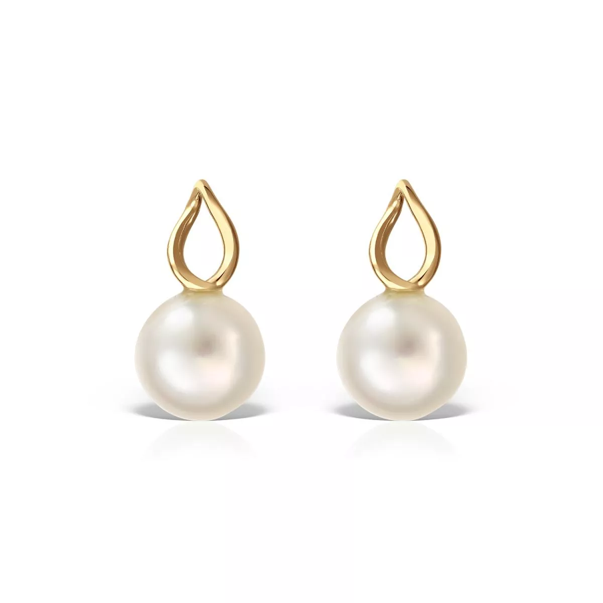 Cercei - Cercei Eva Nobile cu perla, din aur galben de 14K, cellini.ro
