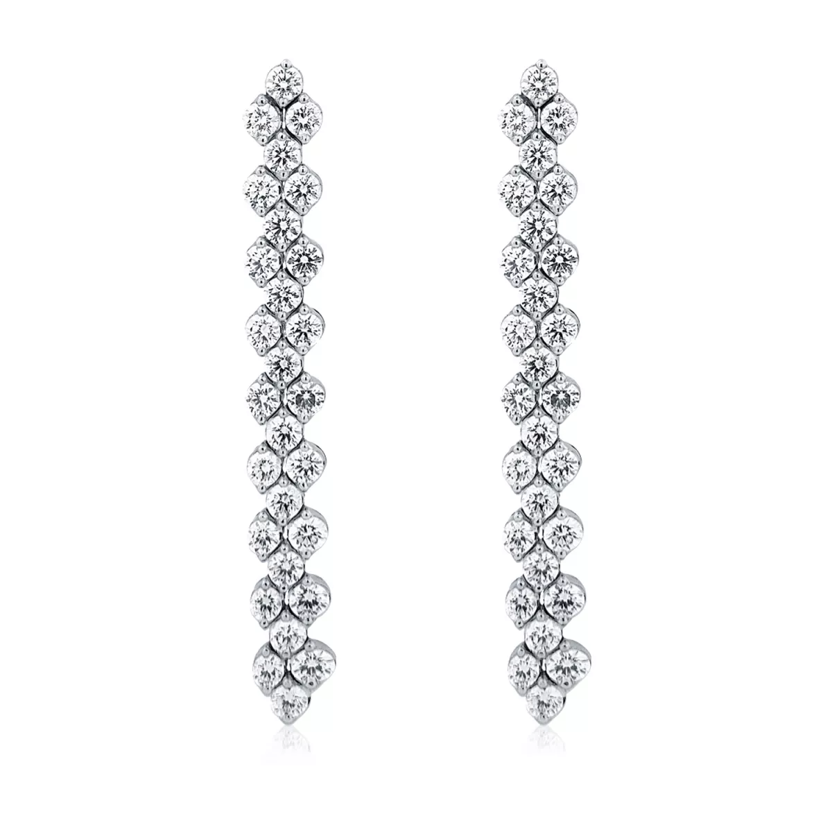 Cercei - Cercei  Serafino Consoli cu diamante, din aur alb  de 18K, cellini.ro