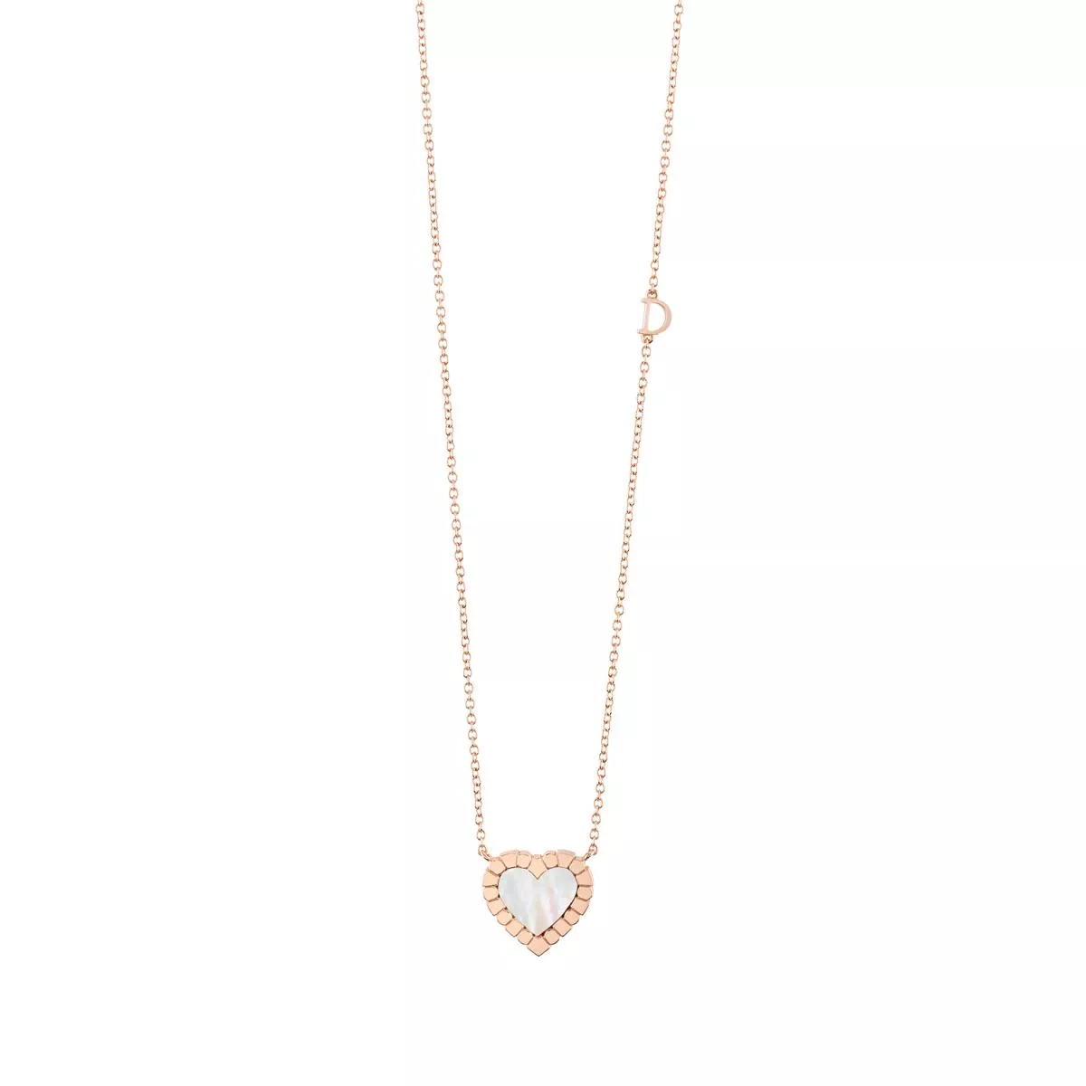 Coliere - Colier Damiani Belle Epoque cu sidef si diamant, din aur roz de 18K, cellini.ro