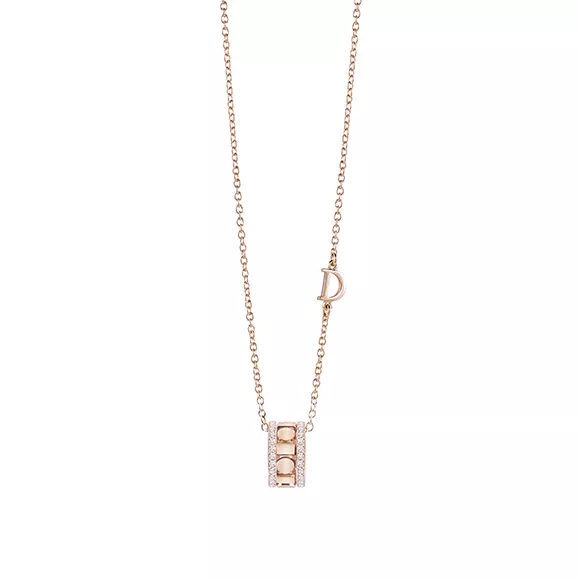 Colier Damiani Belle Epoque Reel cu diamant, din aur roz de 18K