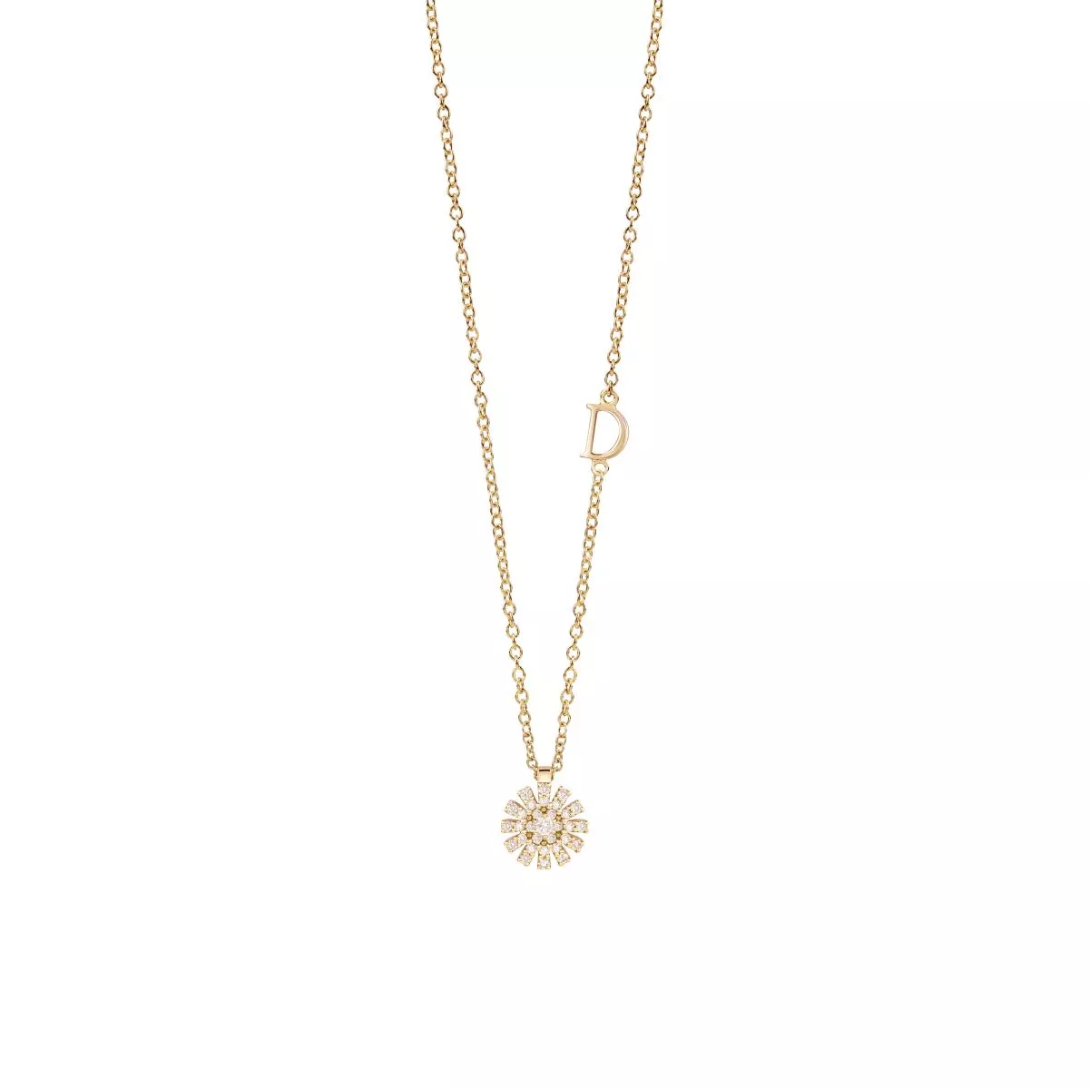Colier Damiani Margherita cu diamante, din aur galben de 18K