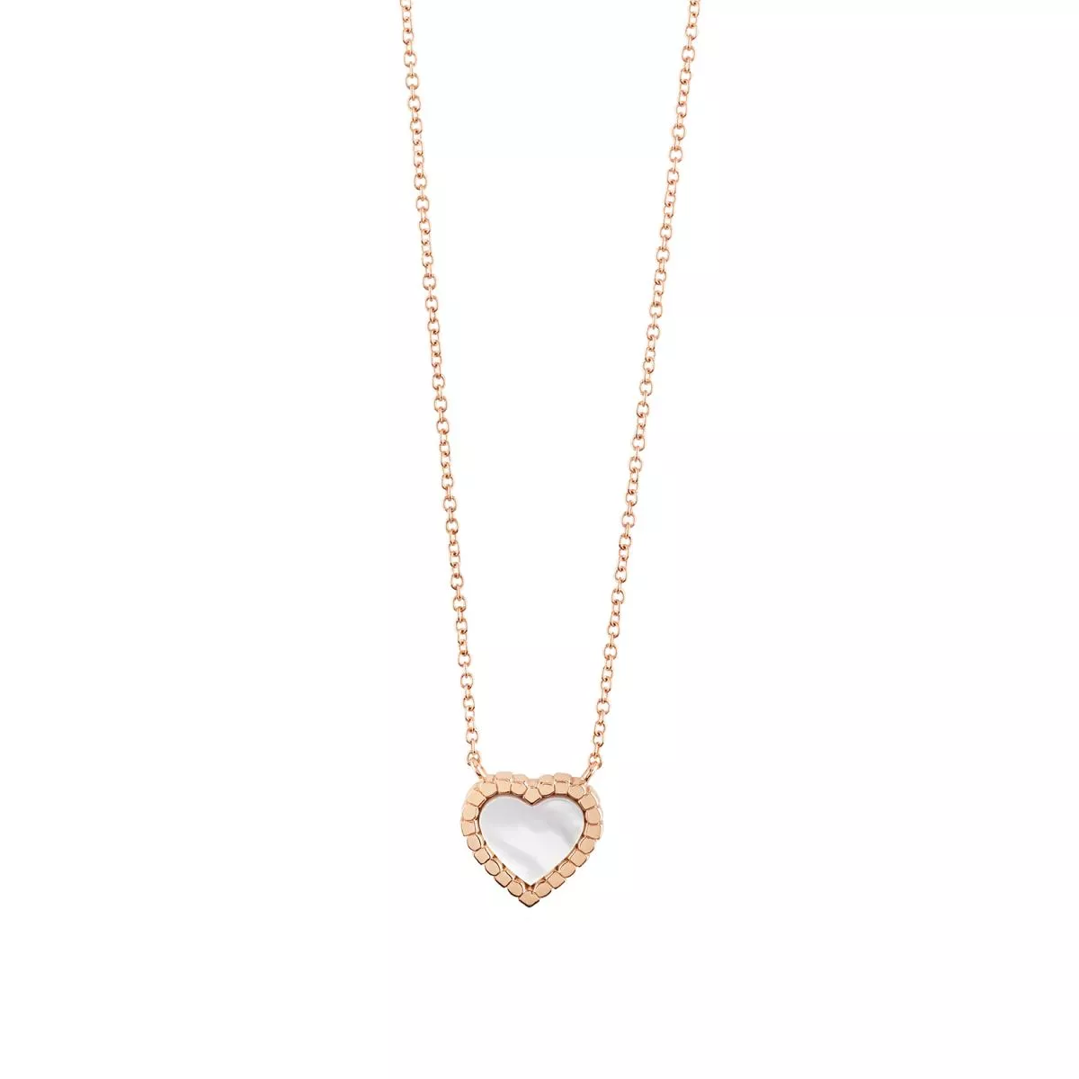 Colier Damiani Belle Epoque cu sidef si diamant, din aur roz de 18K