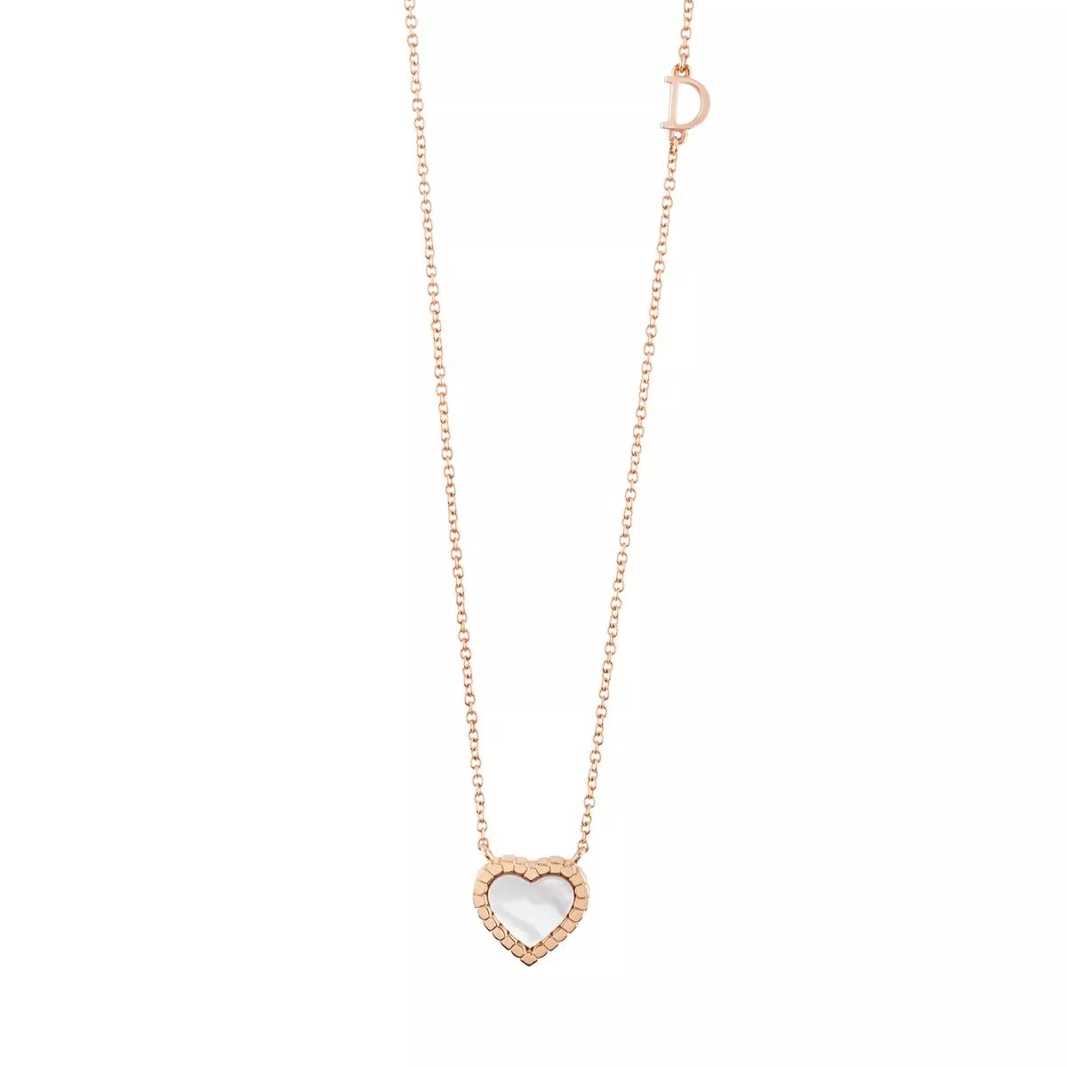 Coliere - Colier Damiani Belle Epoque cu sidef si diamant, din aur roz de 18K, cellini.ro