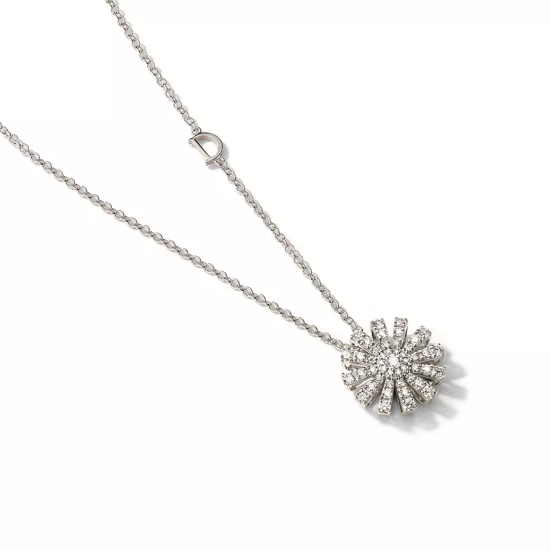 Colier Damiani Margherita cu diamante, din aur alb de 18K
