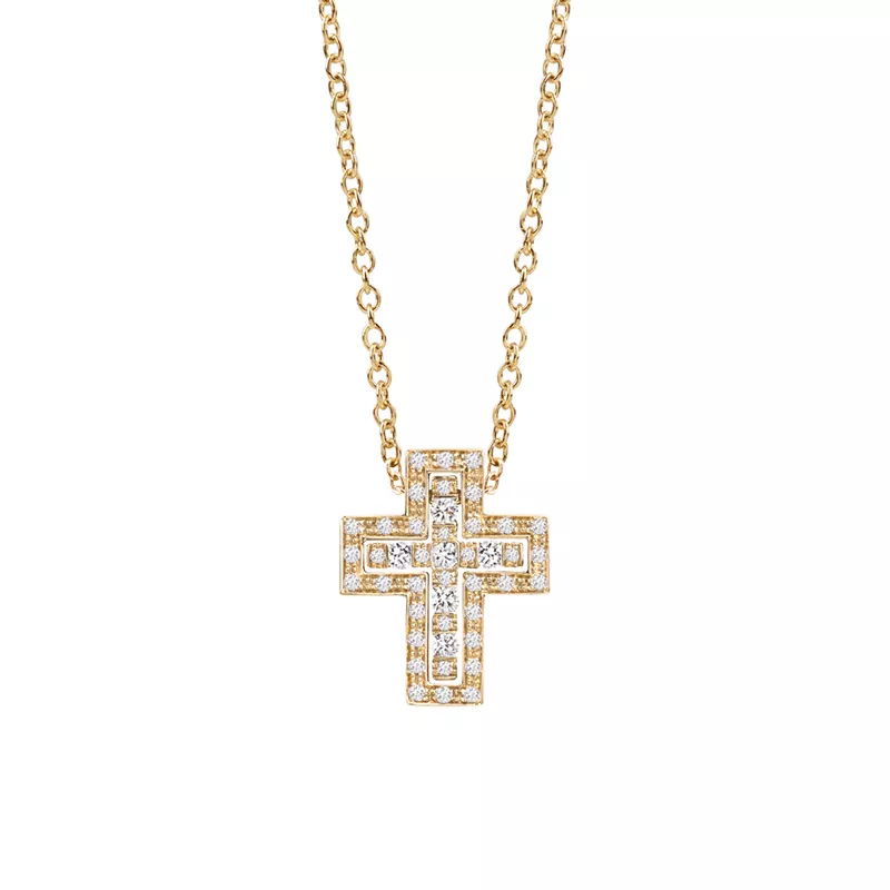 Colier  Damiani Belle Epoque cu diamante, din aur galben de 18K