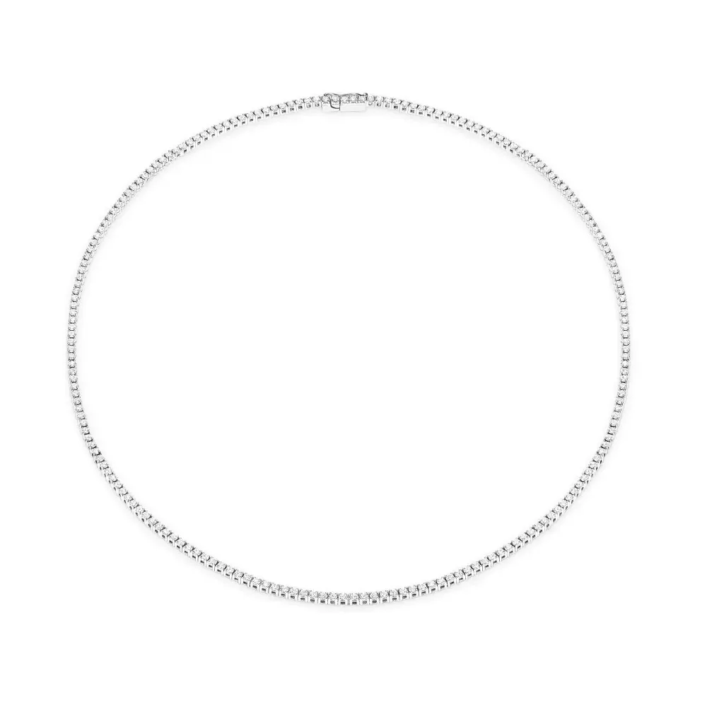 Colier Damiani Veramore cu diamant, din aur alb de 18K
