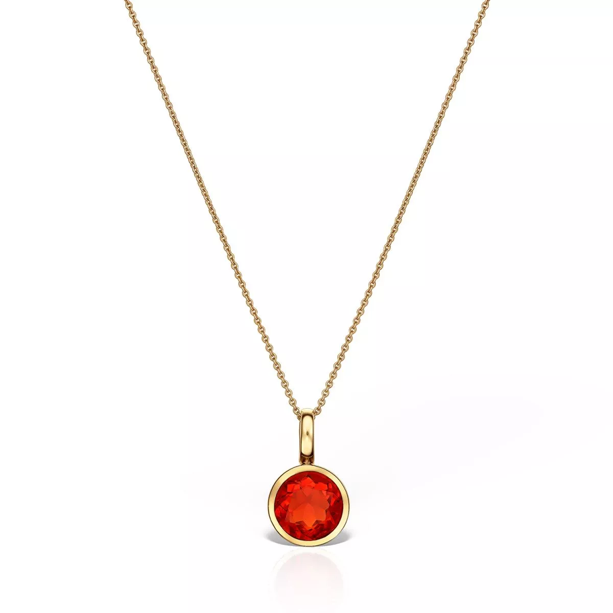 Colier Eva Nobile cu opal, din aur galben de 18K
