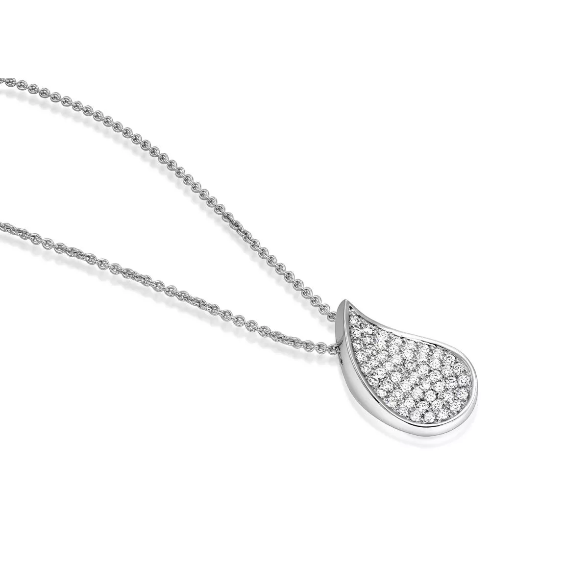 Coliere - Colier Maria Granacci cu diamant, din aur alb de 18K, cellini.ro