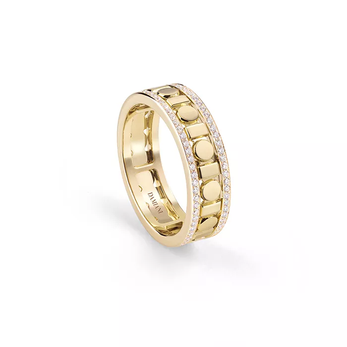 Inel Damiani Belle Epoque Reel cu diamant, din aur galben de 18K