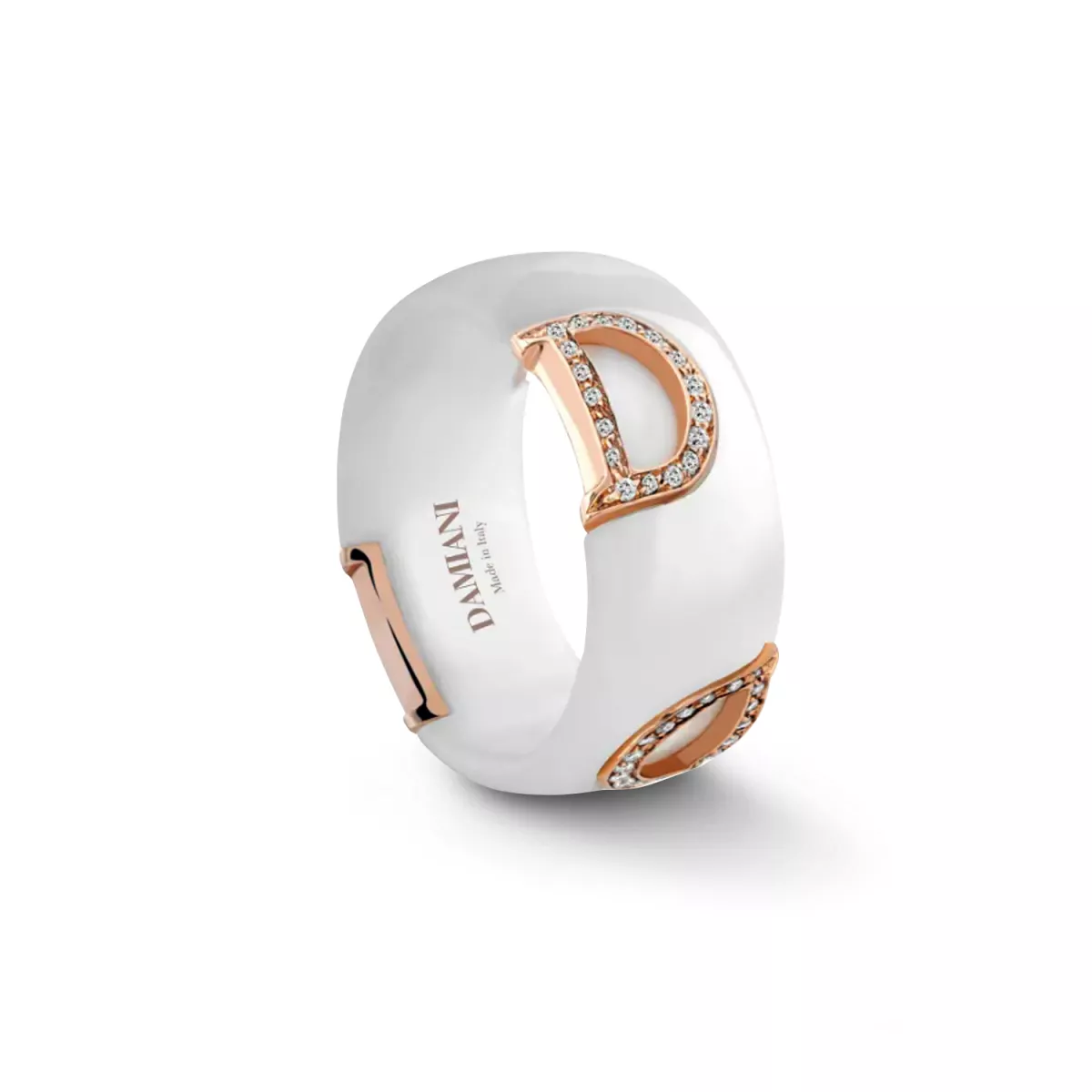 Inel  Damiani D.Icon cu diamante, din aur roz de 18K