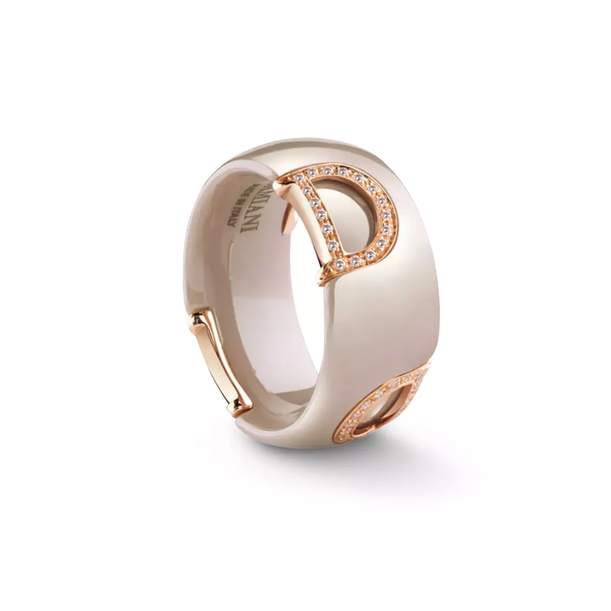Inel  Damiani D.Icon cu diamante, din aur roz de 18K