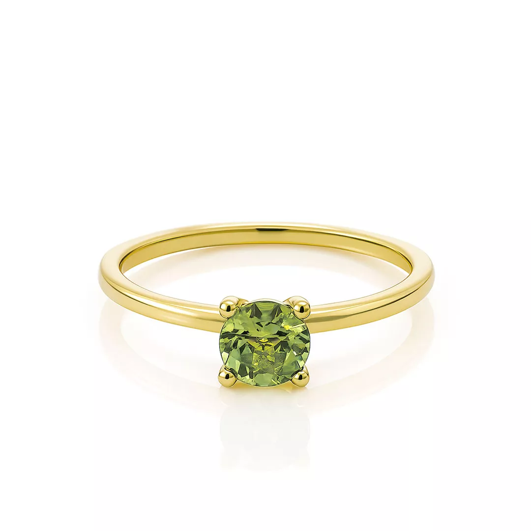 Inele - Inel Eva Nobile cu peridot, din aur galben de 14K, cellini.ro