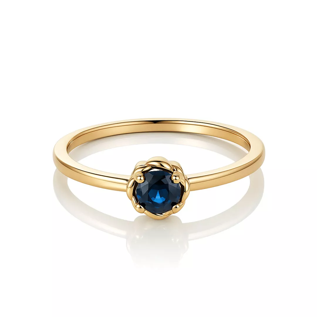 Inele - Inel Eva Nobile cu safir, din aur galben de 14K, cellini.ro