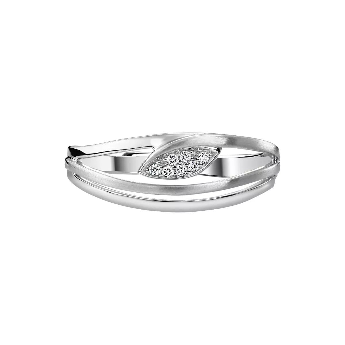 Inele - Inel Maria Granacci cu diamant, din aur alb de 18K, cellini.ro