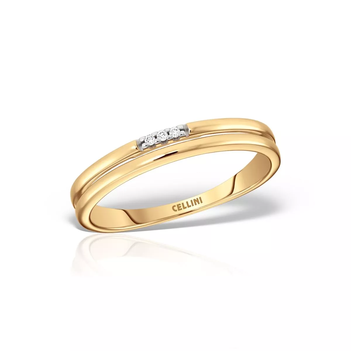 Inel Maria Granacci cu diamant, din aur galben de 14K