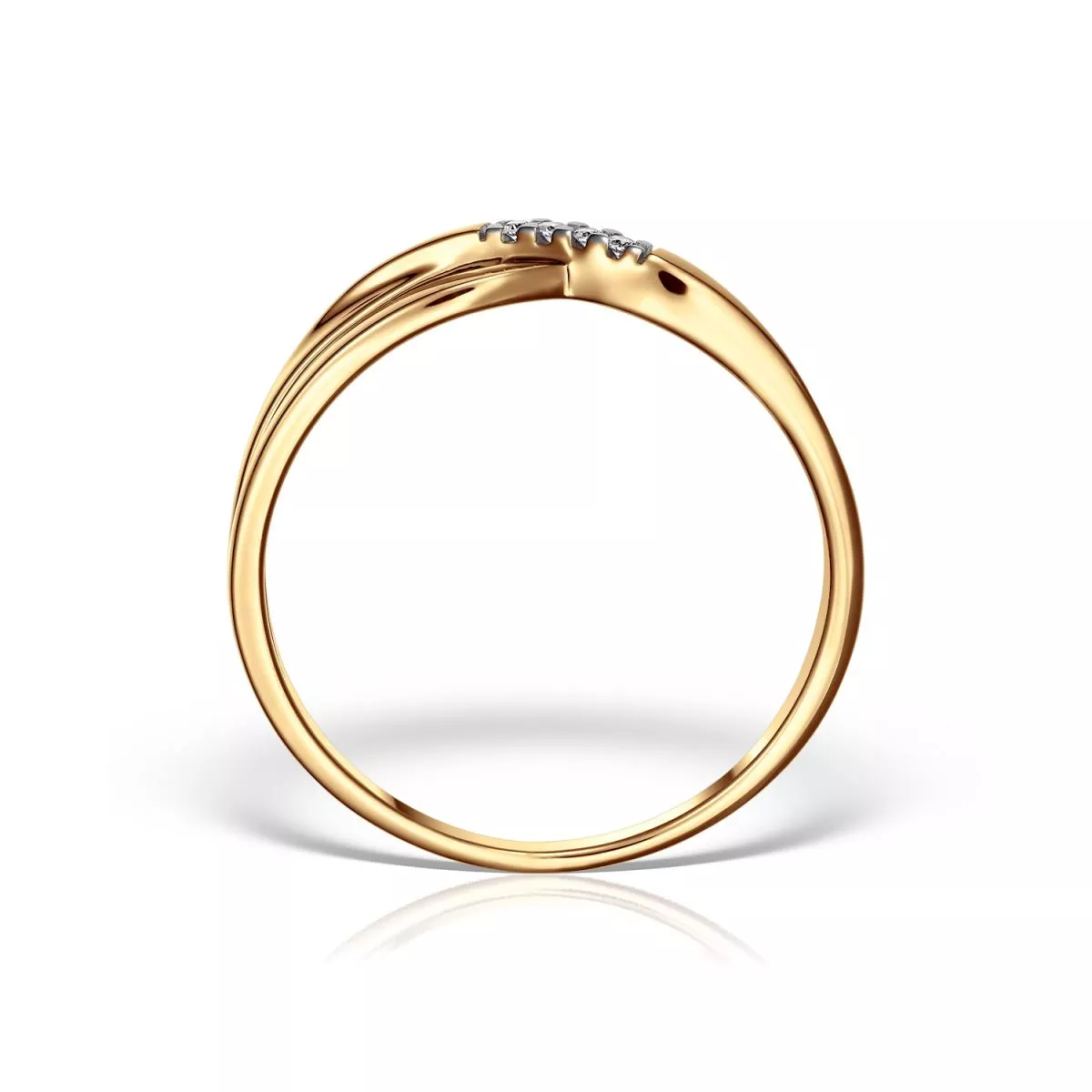 Inel Maria Granacci cu diamant, din aur galben de 14K