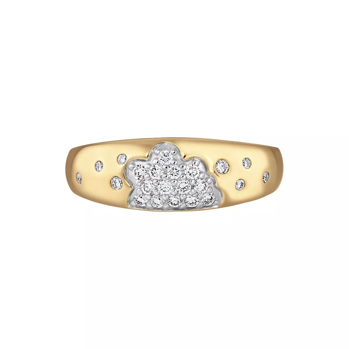Inele - Inel Maria Granacci cu diamant, din aur galben de 18K, cellini.ro