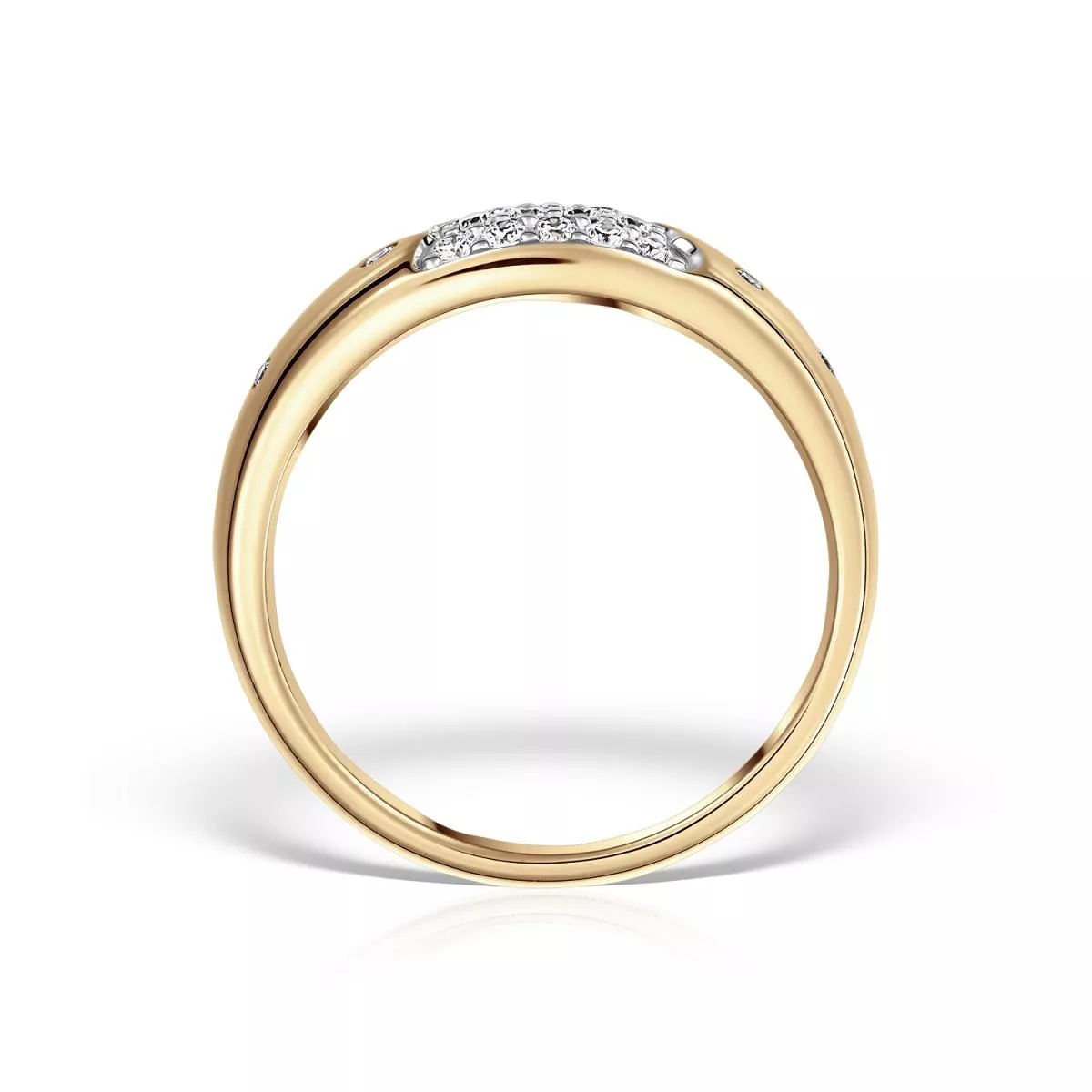 Inel Maria Granacci cu diamant, din aur galben de 18K