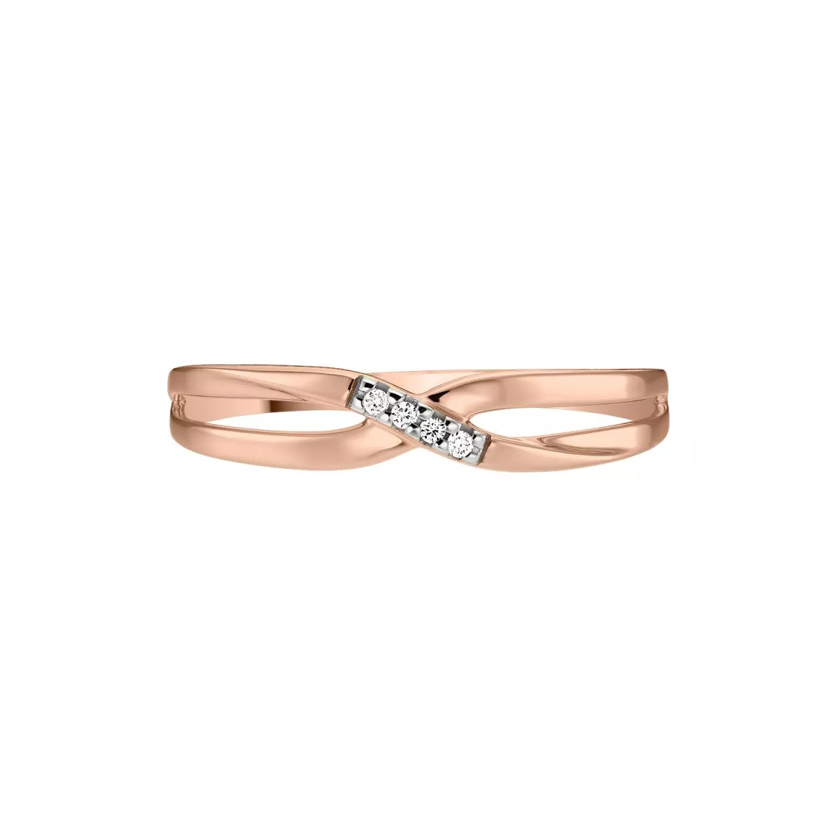 Inele - Inel Maria Granacci cu diamant, din aur roz de 14K, cellini.ro