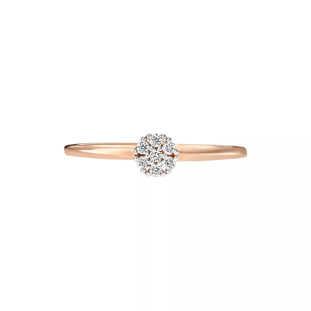 Inele - Inel Maria Granacci cu diamant, din aur roz de 14K, cellini.ro