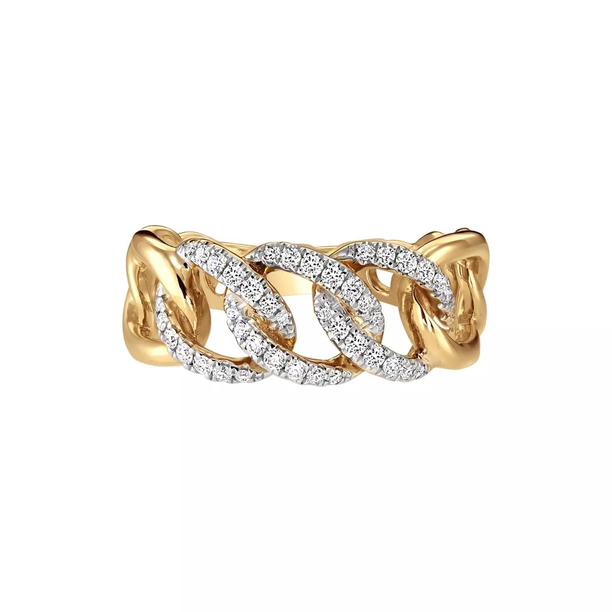 Inele - Inel Maria Granacci cu diamante, din aur galben de 18K, cellini.ro