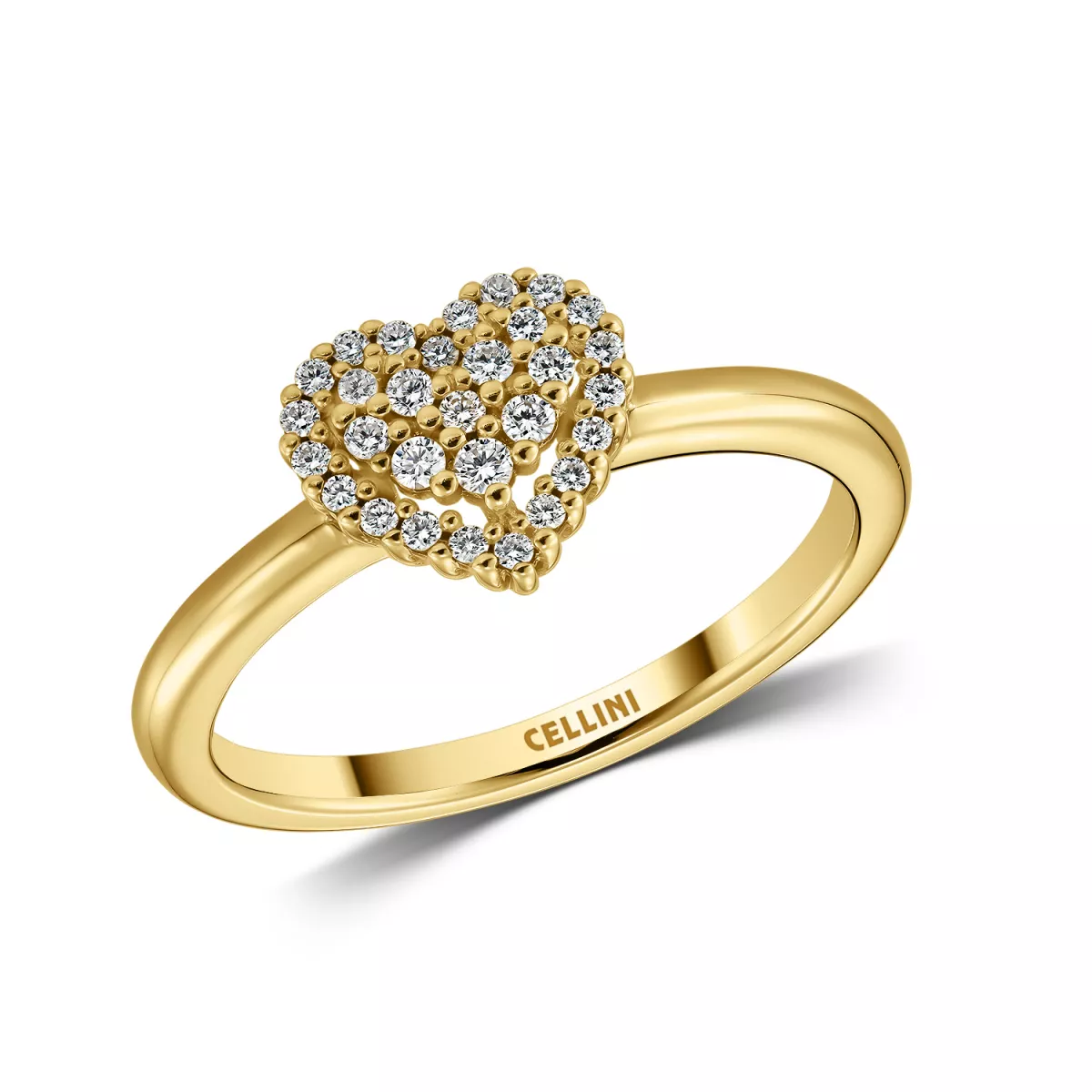 Inel Maria Granacci cu diamant, din aur galben de 18K
