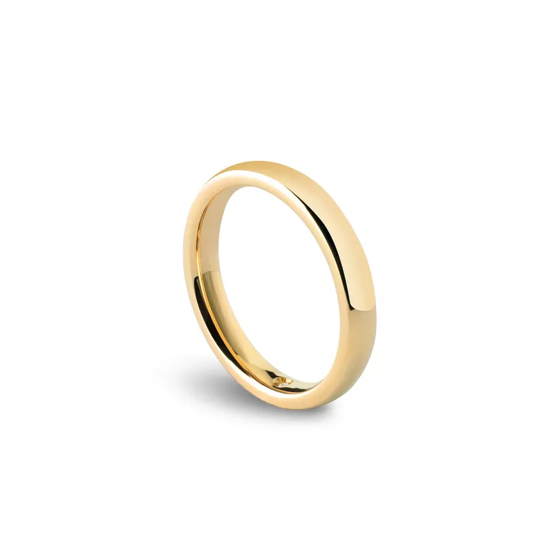 Verighete Damiani Veramore cu diamant, din aur galben de 18K