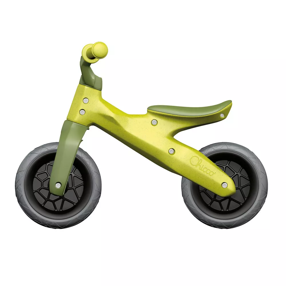 Bicicleta copii Chicco Green Hopper ecologica pentru echilibru