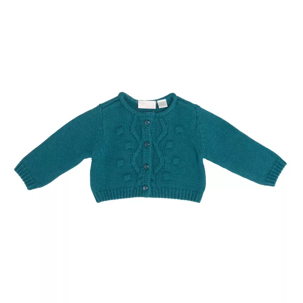 Cardigan Chicco, tricot, verde, 74