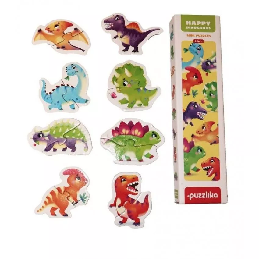 Jucarie puzzle Cubika Dinouzauri, 2ani+