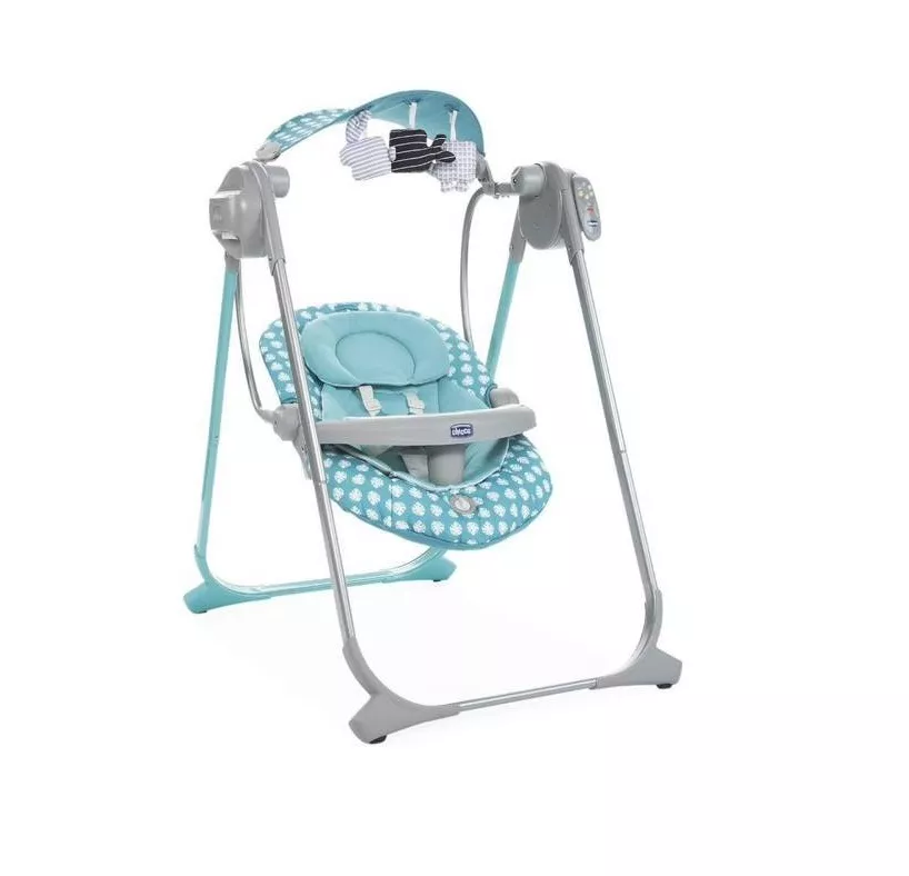 Leagan-balansoar Chicco Polly Swing UP, Turquoise (Verde)