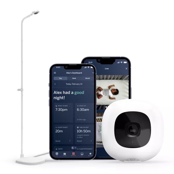 NanitPro smart baby monitor and floor stand