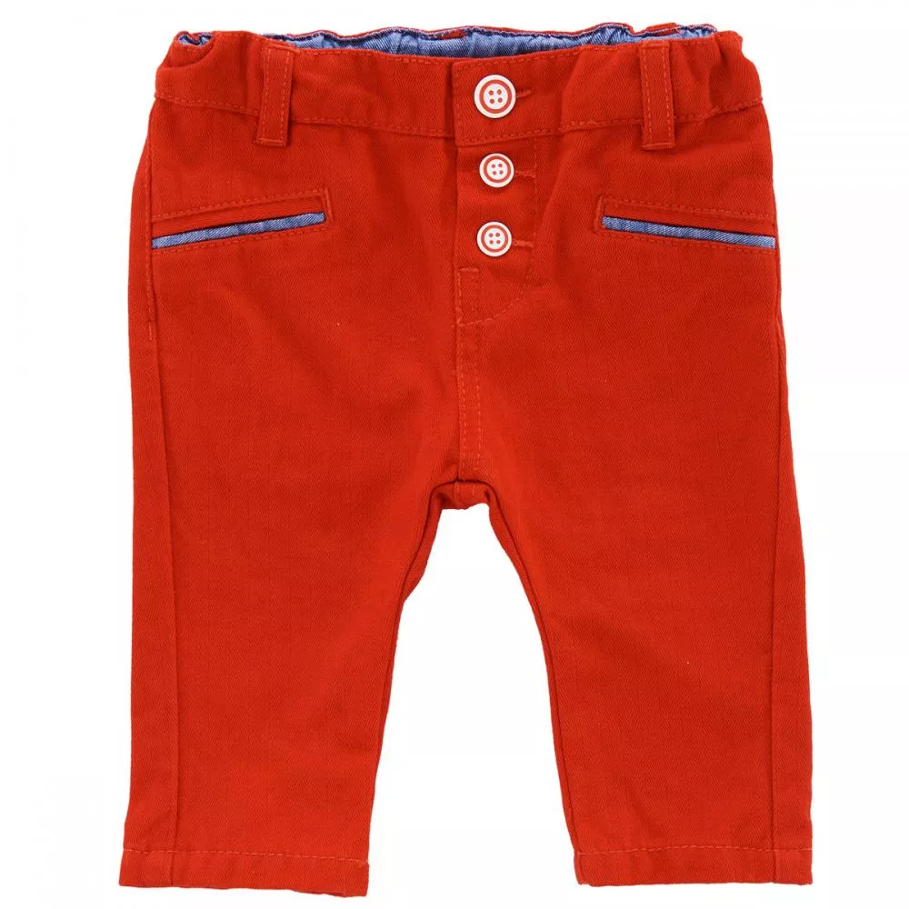 Pantalon lung copii Chicco, baieti, rosu, 56