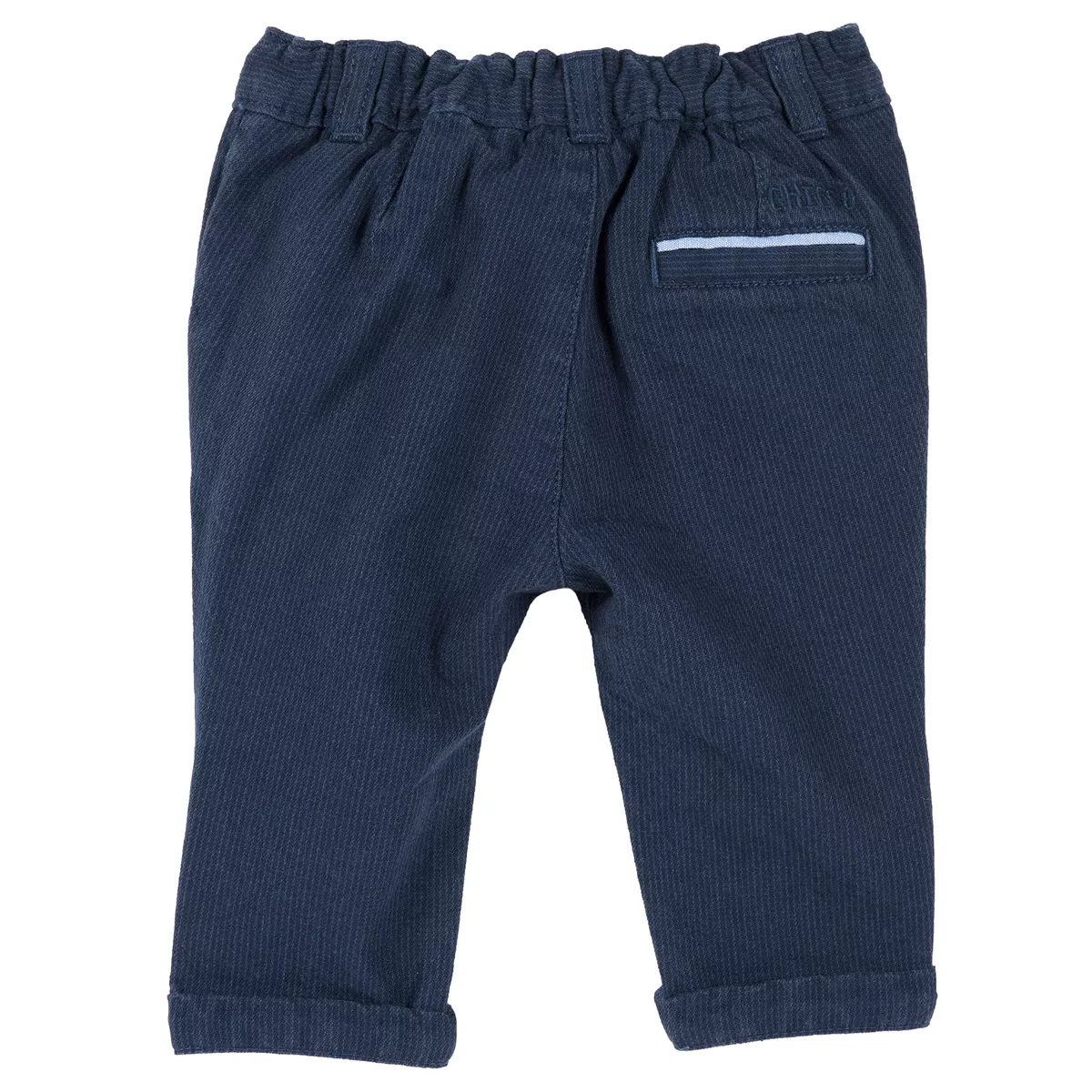 Pantalon lung copii Chicco, elastic, albastru, 80