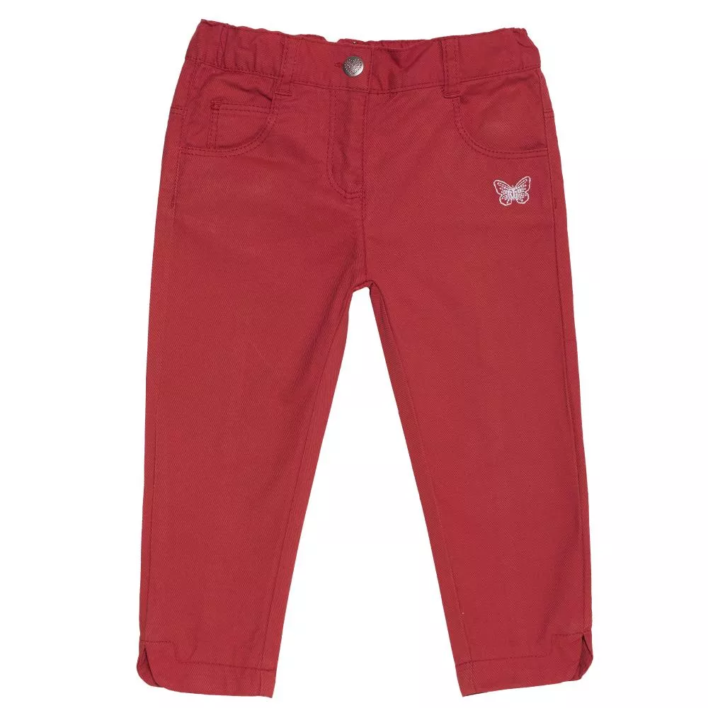Pantalon lung pentru copii Chicco, fete, rosu, 122
