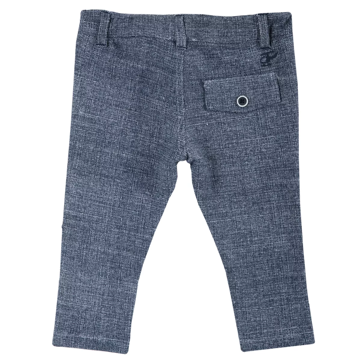 Pantalon lung copii Chicco, bleumarin cu model, 104