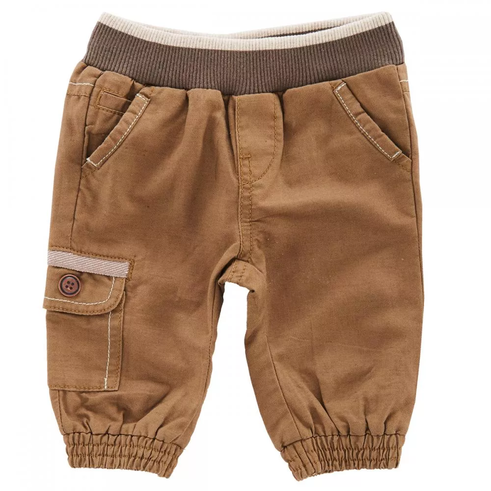 Pantaloni lungi pentru copii, Chicco, maro, 68