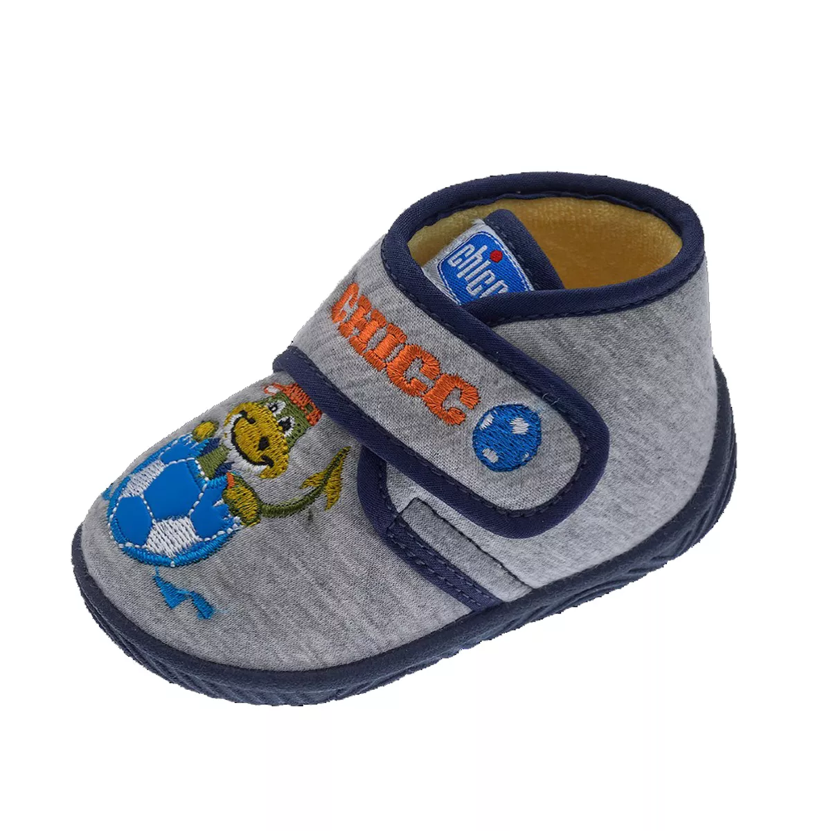 Pantofi de casa pentru copii Chicco Tetris, gri inchis, 70054-65P, 19