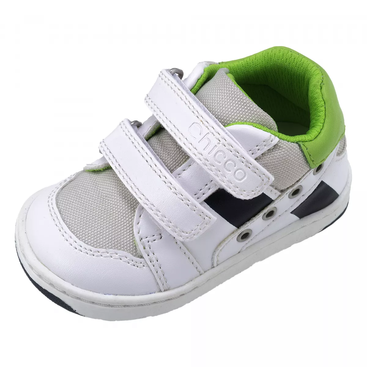 Pantofi sport copii Chicco Giuliano, alb cu model, 65653, 18