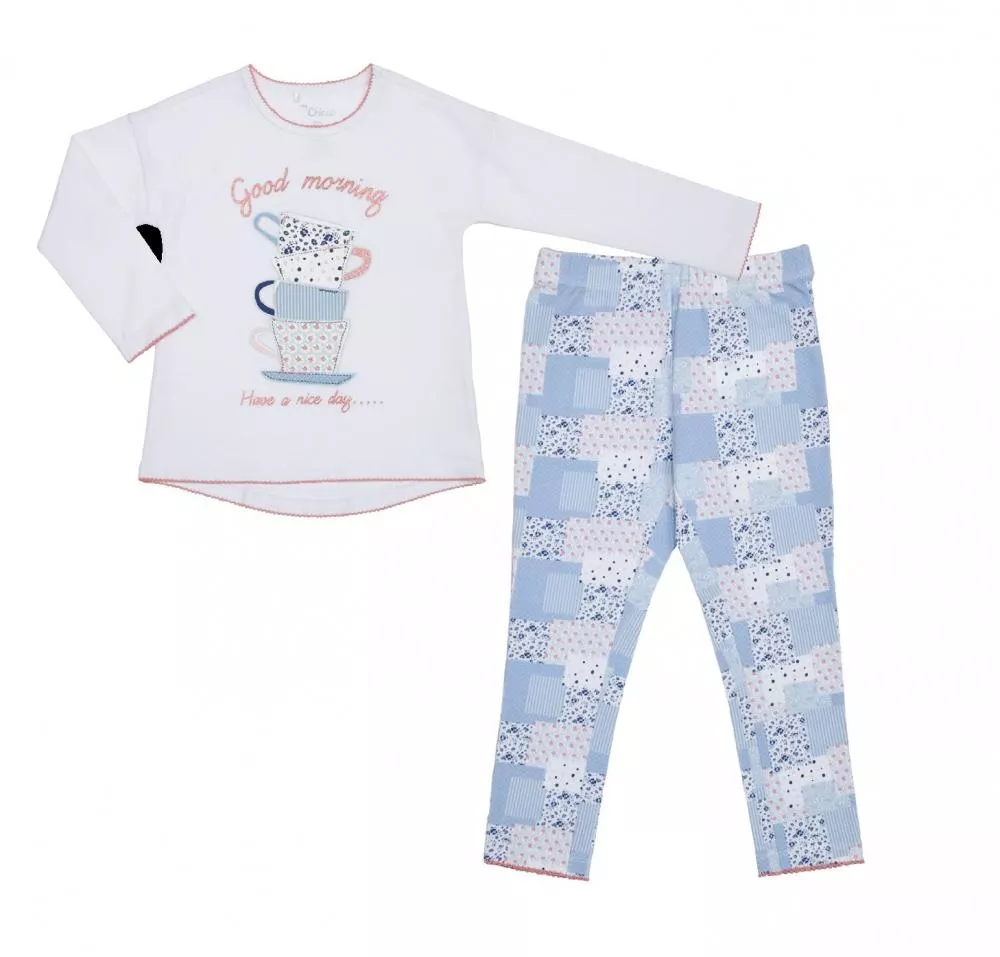 Pijama Chicco, maneca lunga, bleu inchis, 31124